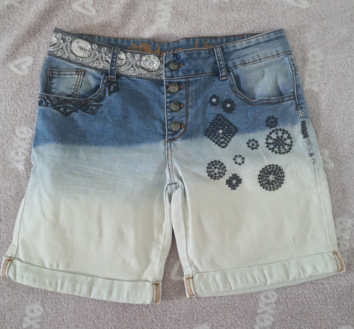 Desigual exotic jeans short - desigual,