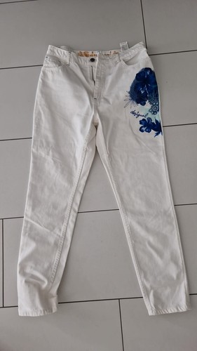 Desigual jeans weiß blau - jeans, gr