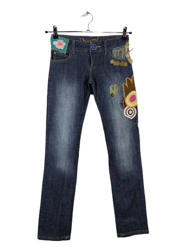Desigual hüftjeans blau - desigual,