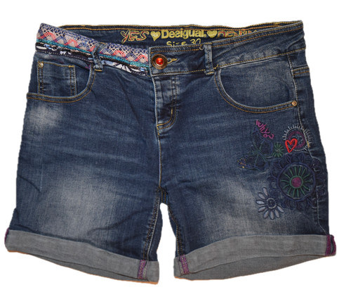 Desigual jeansshorts bestickt - desigual,